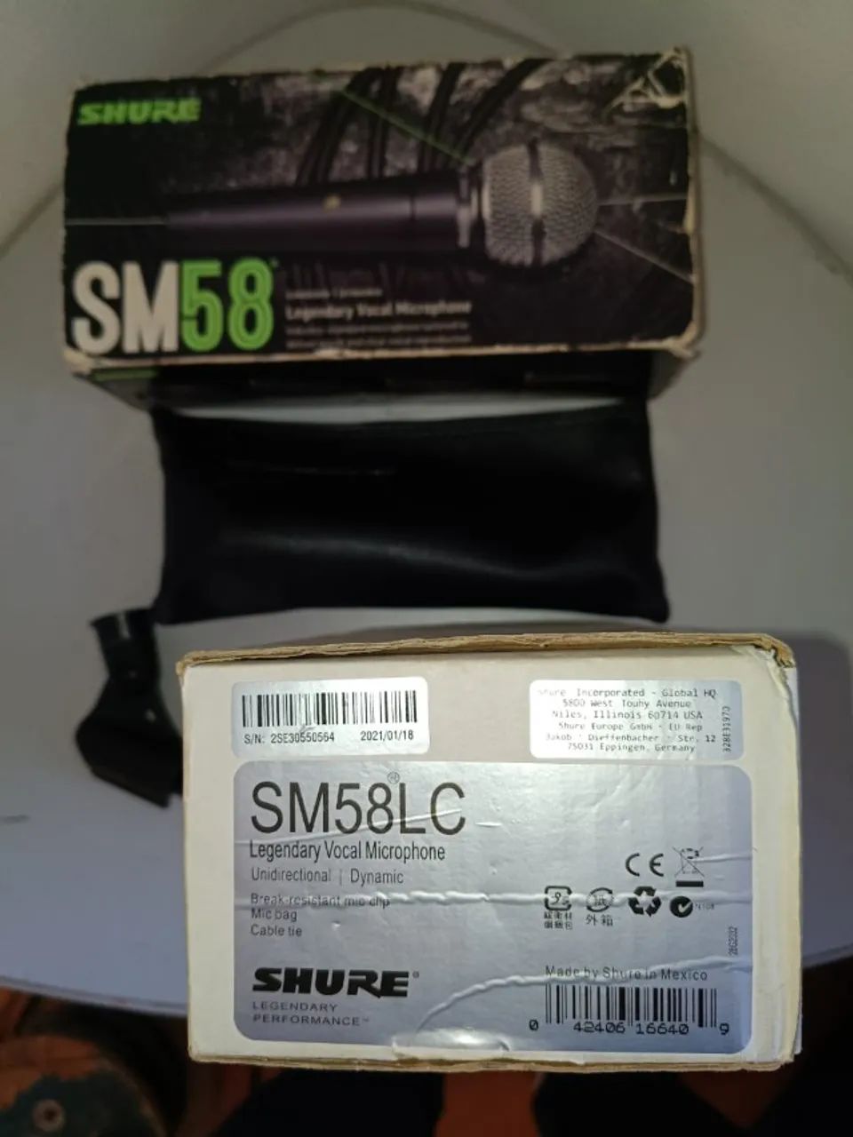 Mic com fio Shure SM58LC Made in México - Foto 2