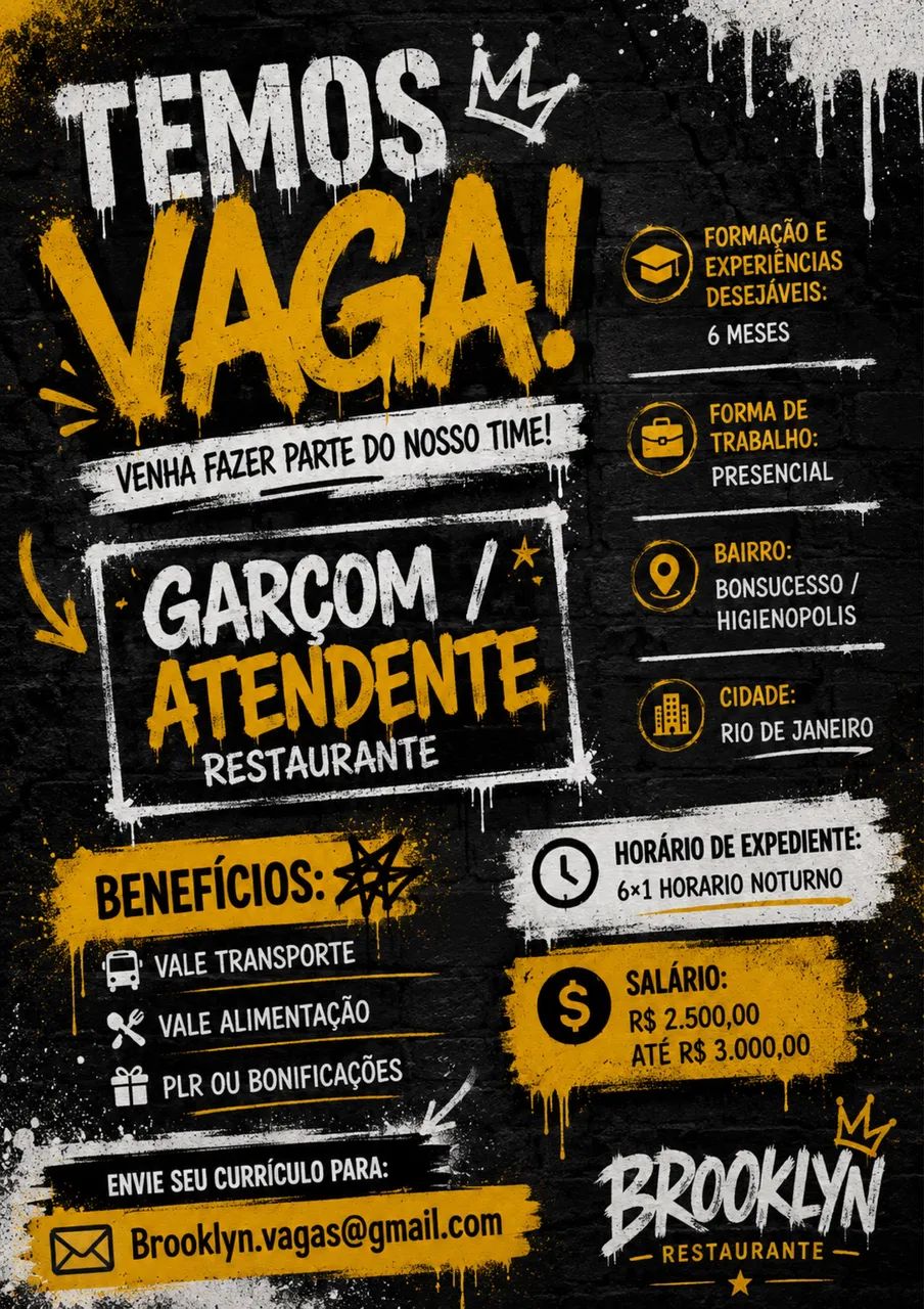 VAGA DE ATENDIMENTO 