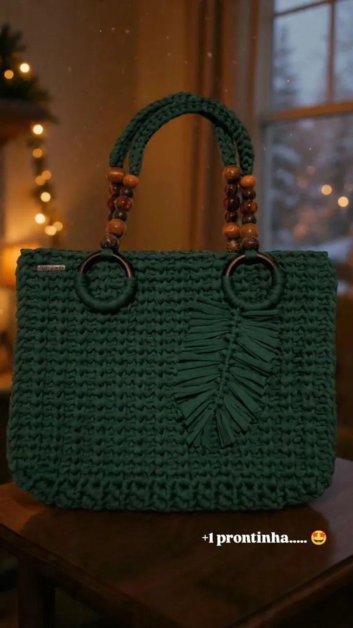 Bolsa de crochê nova  - Foto 2
