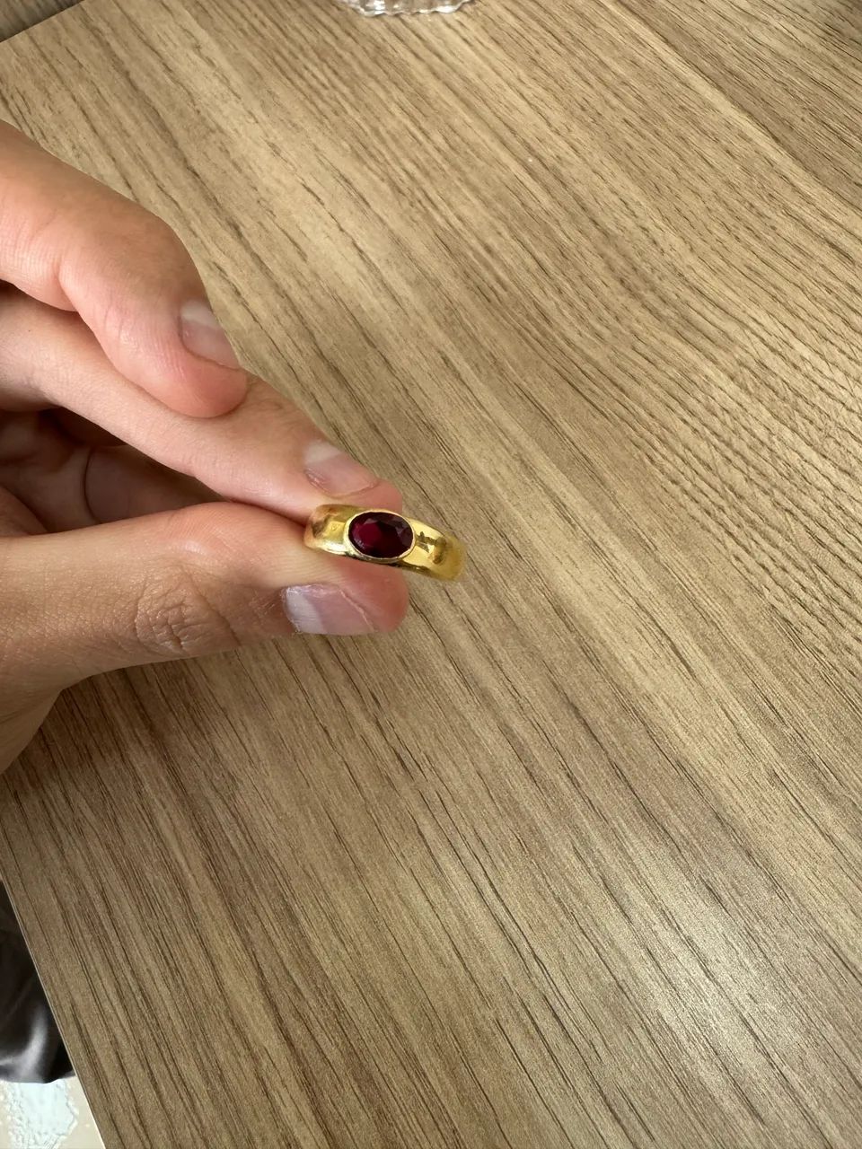 Anel ouro 18k 2,46g (com pedra ou sem) - Foto 2