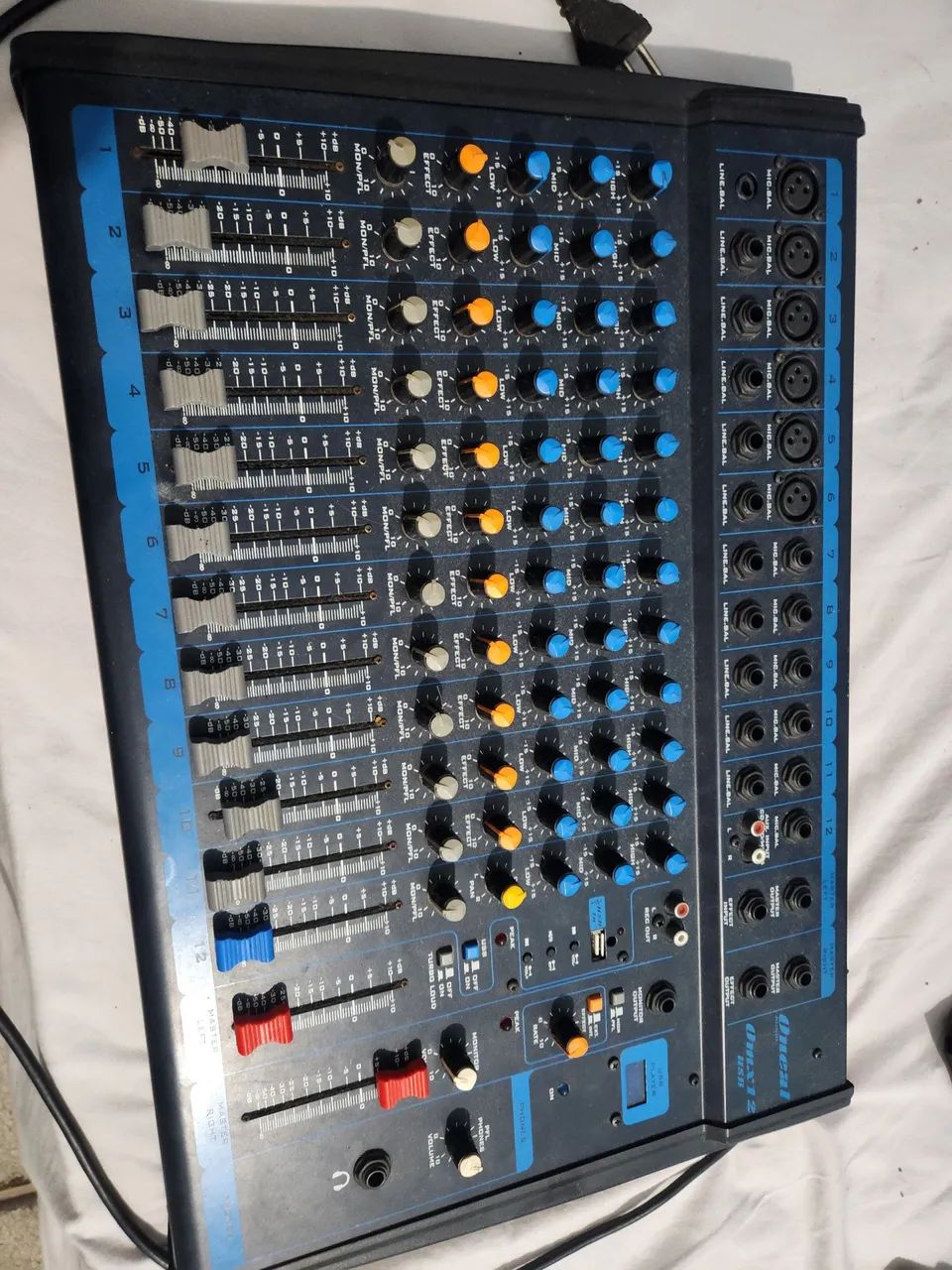 Mesa de som 12 canais Oneal Omx12 usb(troco em monitor gamer ou hardwares) - Foto 4