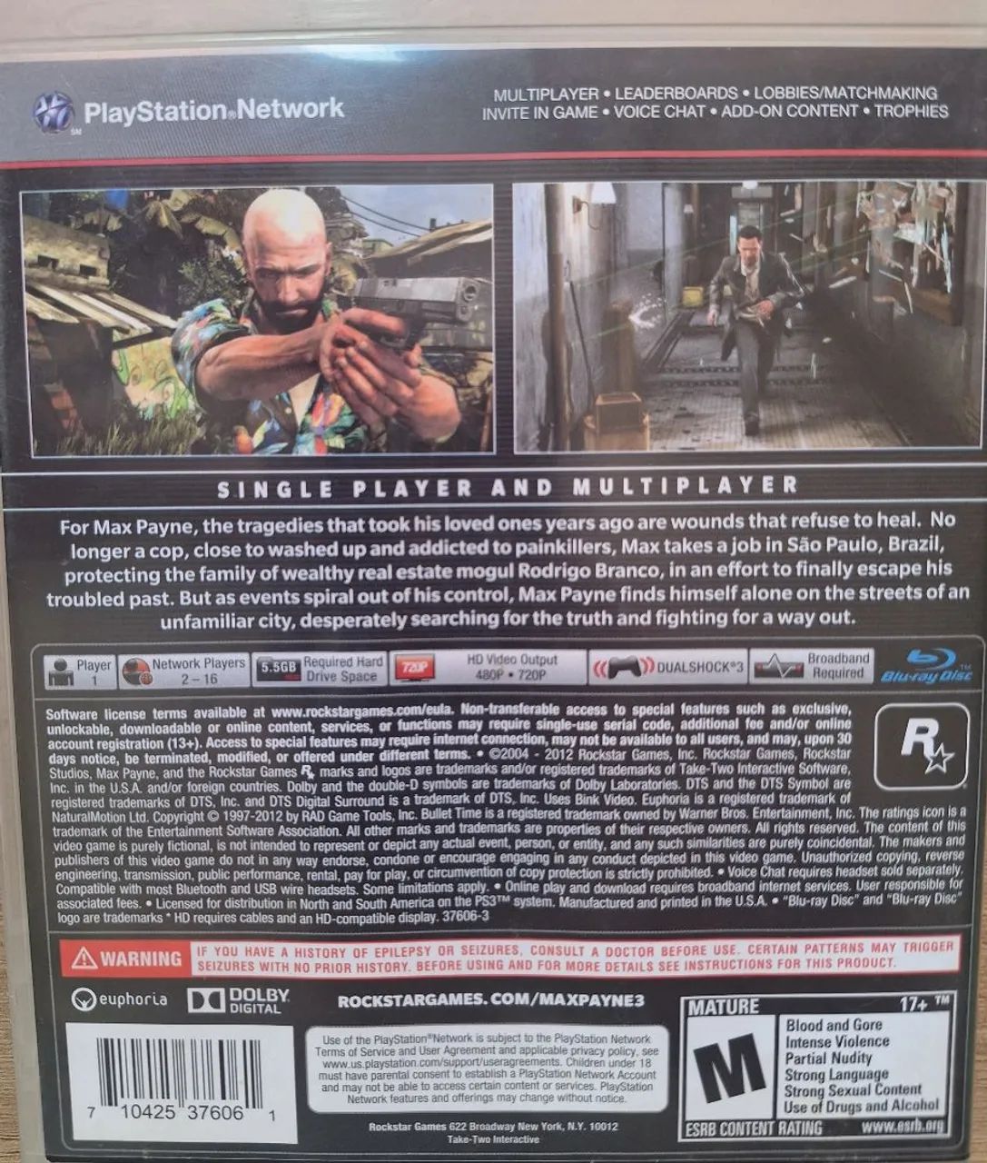 Max Payne - Original - PS3 - Foto 2