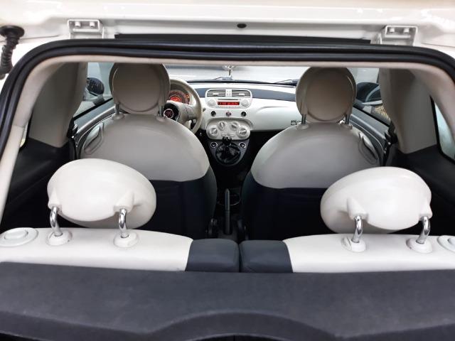 Fiat 500 Perola!! Financio Sem Ent. nao ka c3 onix 208 kwid up hb20 cooper mobi uno gol - Foto 15