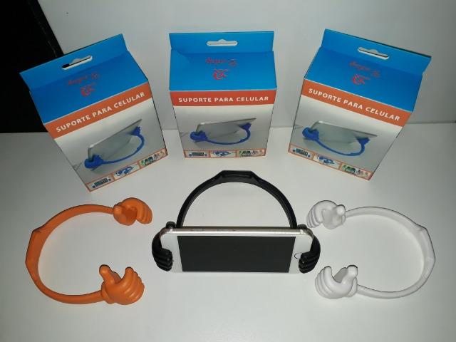 Suporte De Mesa Mãozinha P/ Smartphone, Tablet, Ipad - Foto 5