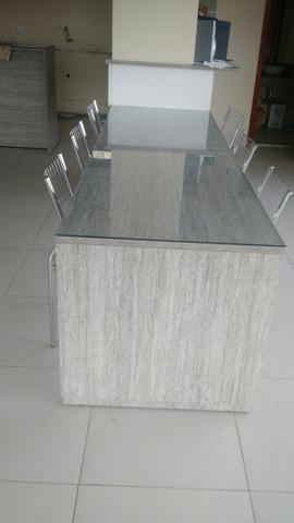 Mesa MDF com vidro - Foto 3