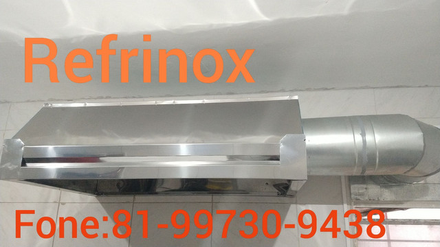 Mesa de inox coifa gourmet em inox  - Foto 3