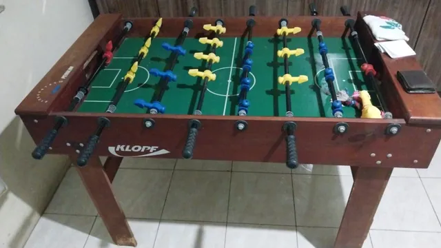 Brinquedo Infantil Mesa De Pebolim Pequena Jogo Totó Completo Futebol De  Mesa em Promoção na Americanas