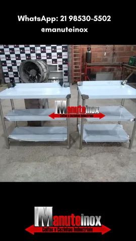 Mesa inoxidável industrial cozinhas - Foto 3