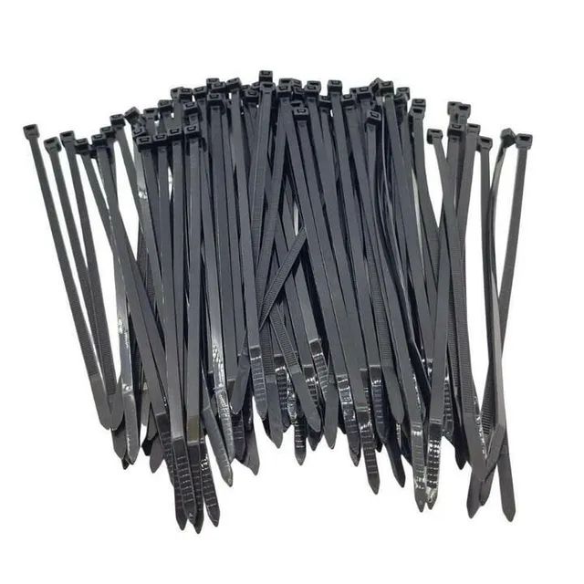 Kit 100 Abraçadeira Nylon 3.6x150 mm Preto lacrado  - Foto 2