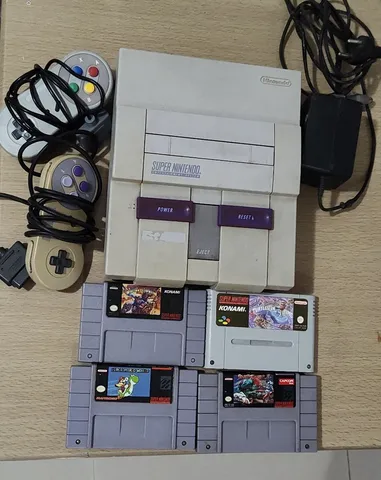 Kit Super Nintendo Original Completo Com Controle Turbo e Cartucho Multi  jogo