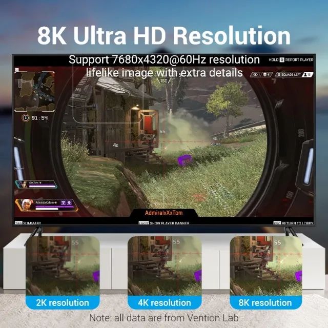 Cabo Displayport 8K 1.4 Blindado Vention - Foto 4