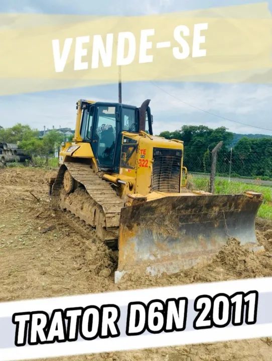 TRATOR DE ESTEIRA CATERPILLAR D6N - VENDO OU TROCO POR CASA OU APTO REGIÃO DE LONDRINA