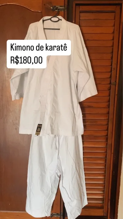 Kimono de Karatê Branco - Tamanho Adulto