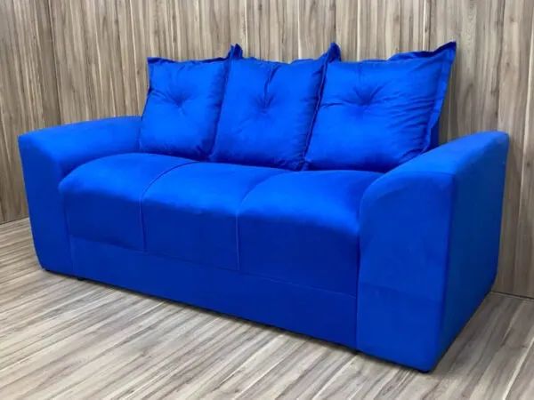 Sofá Vinho 2 e 3 Lugares/ Suede  - Foto 3