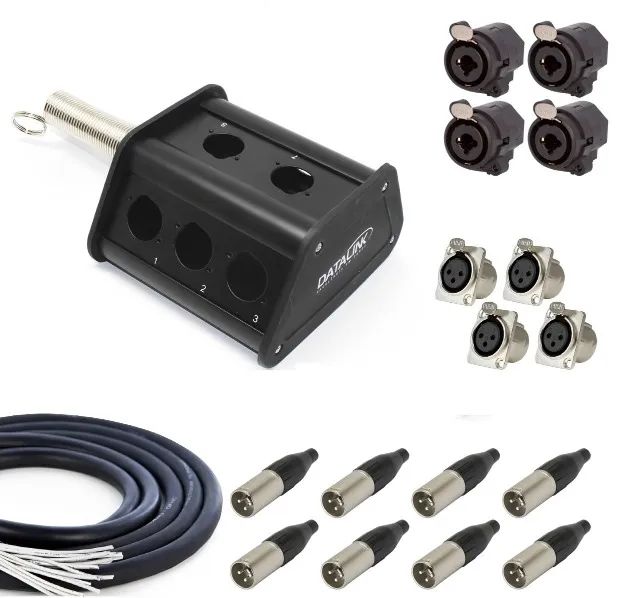 Medusa 8 Vias Datalink / Combo / Xlr Multicabo 16 Metros