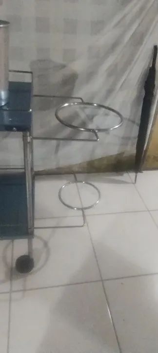 CARRINHO DE CURATIVO E HIGIENE EM INOX - Foto 2