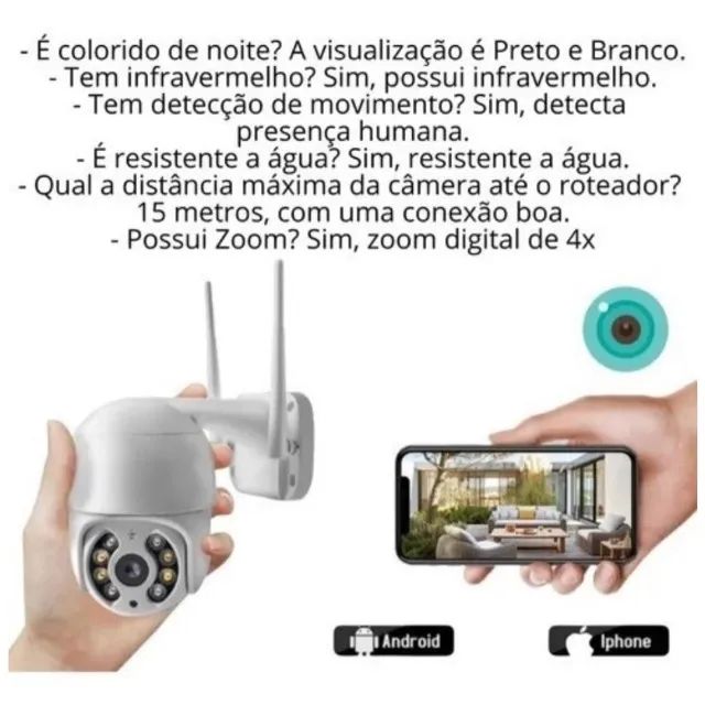 Câmera Wifi Externa Prova D'água - Foto 6