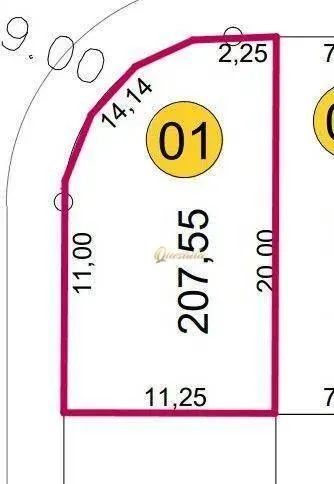 Terreno misto à venda, 207,55 m², plano, no Parque Campo Bonito, Indaiatuba - Foto 2