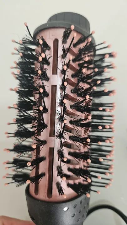 Escova Secadora Mondial Argan ES-14 com Cabo Giratório Black Rose 1200W - Foto 3