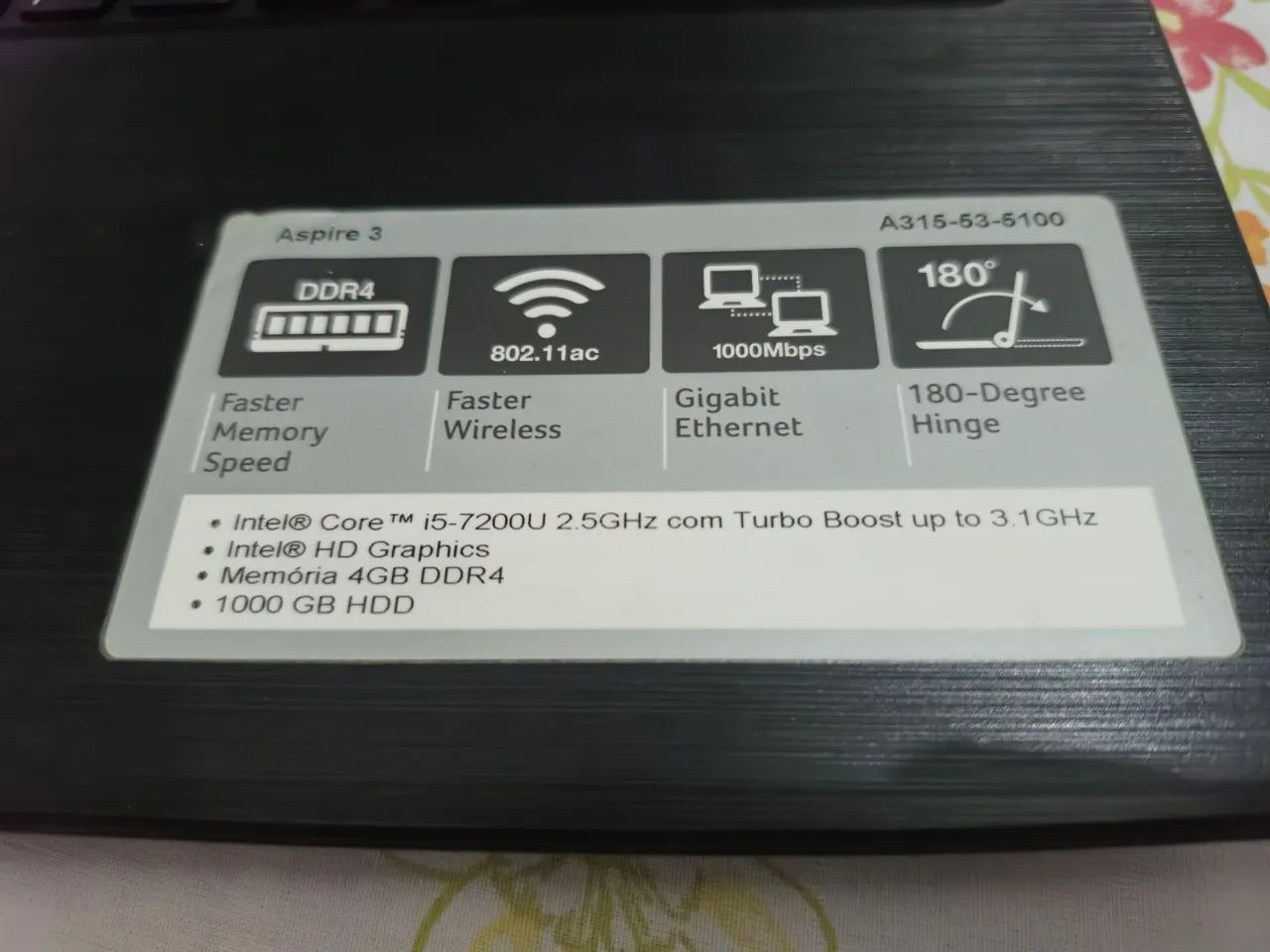 Notebook Core i5 7 Geração - Foto 3