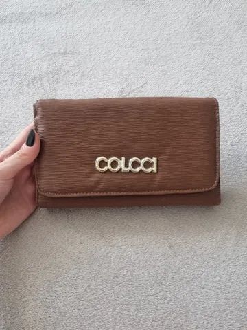 Bolsa Carteira Bag com alça marrom