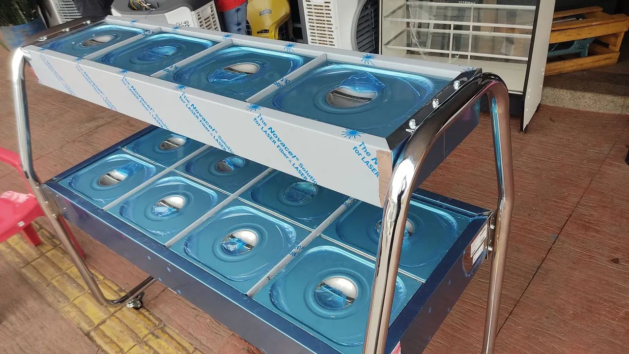Mesa térmica dupla quente e fria , cuba , estufa , réchaud , buffet 