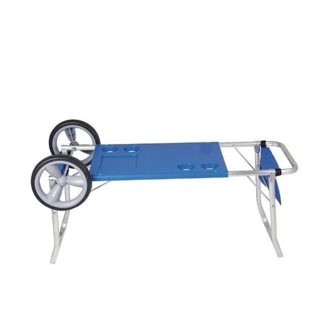 Carrinho De Praia Vira Mesa Avanço Cooler Cadeiras Guardas Sol Caixa Termica Mor - Foto 2