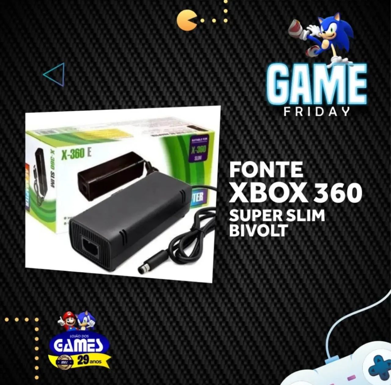 Fonte Xbox 360 super slim