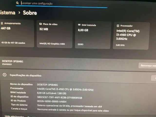 pc completo escritorio ou jogos leves serve pra trabalho!!! - Foto 4