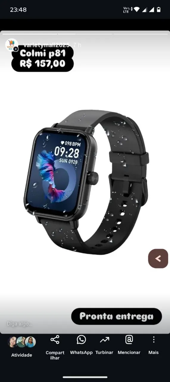 Smartwatch Colmi P81 - Pronta Entrega!