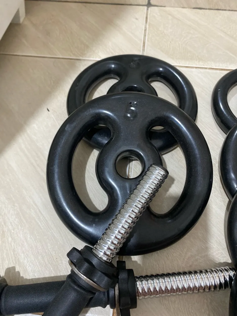 Kit Halteres e Anilha para Treino em Casa