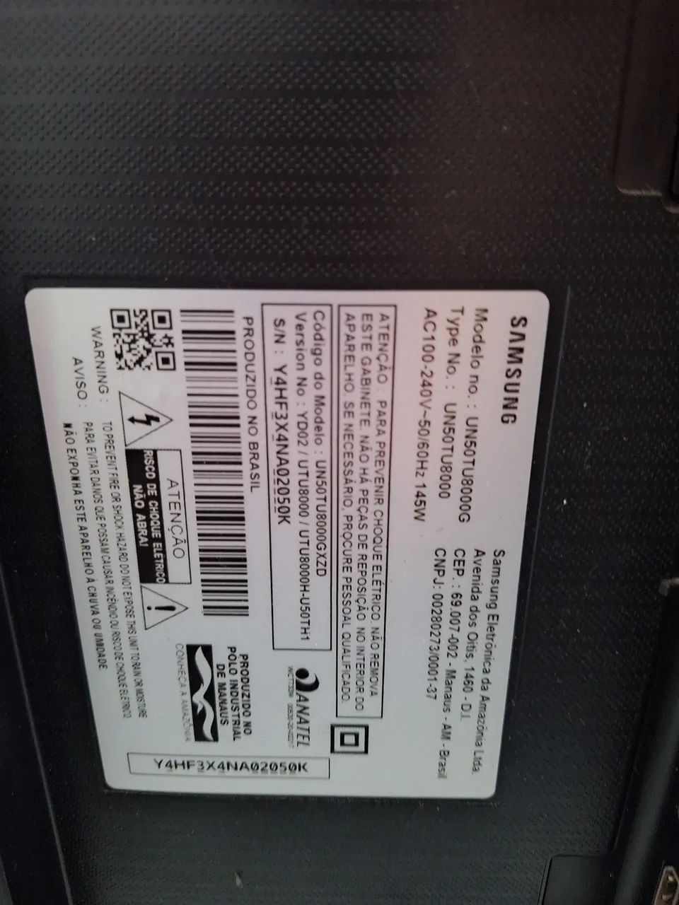 Tv 50 com defeito acompanha caixa e controle  - Foto 2