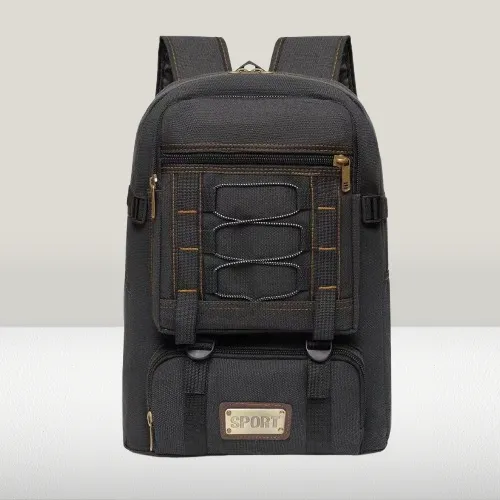 Mochila Bolsa Lona 35L Masculina Reforçada 