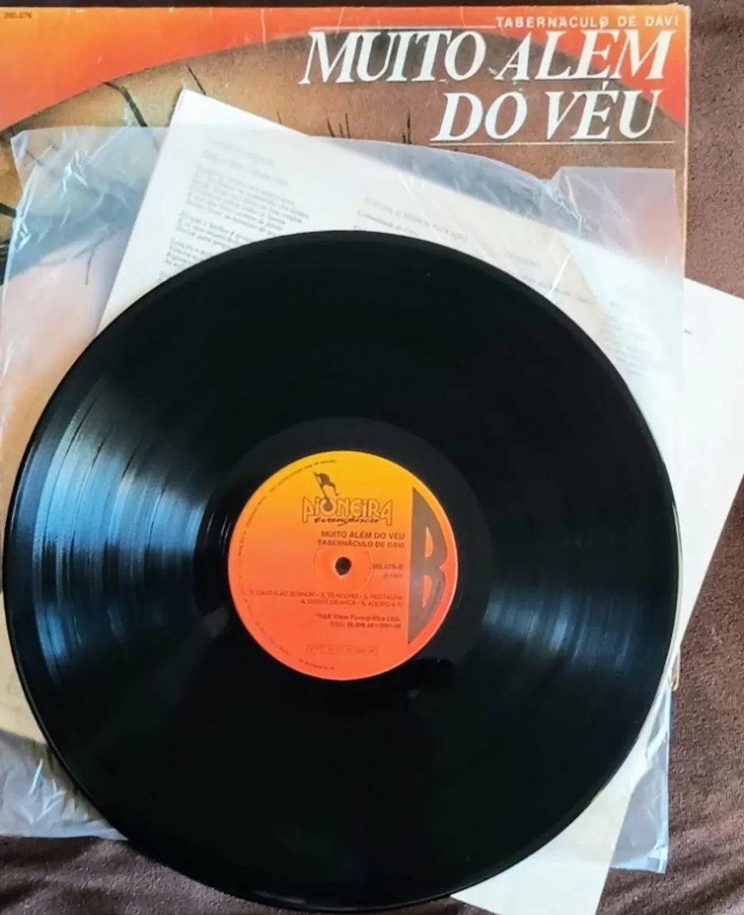 Lp Disco de Vinil Gospel Evangélico Tabernáculo De Davi - Muito Além Do Véu - com encarte - Foto 3