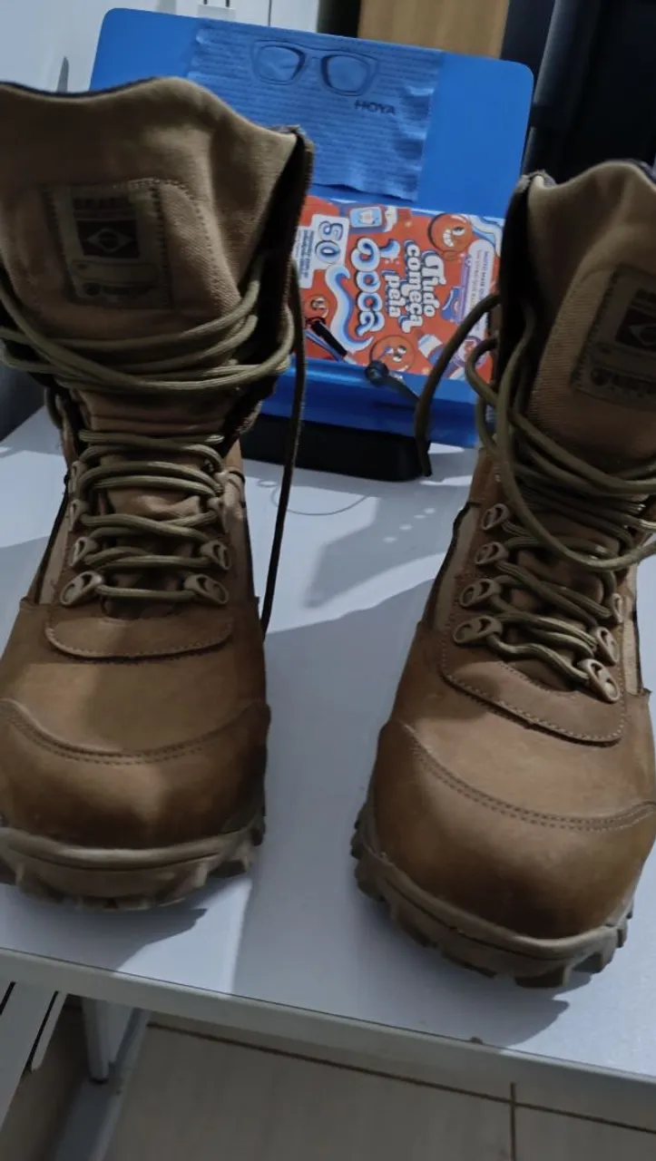 Bota Tática Militar Marrom