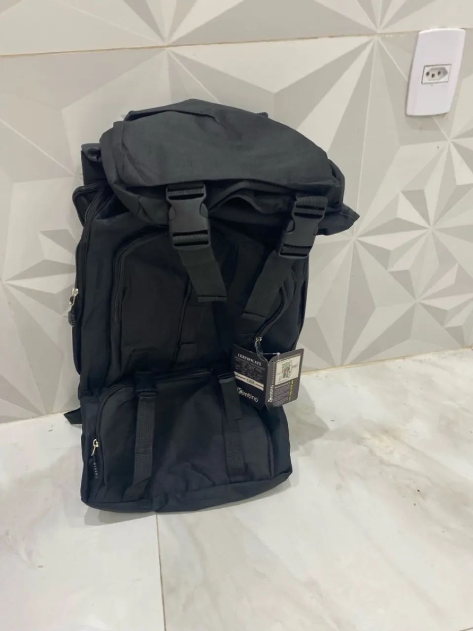 Mochila tática para camping 55 litros