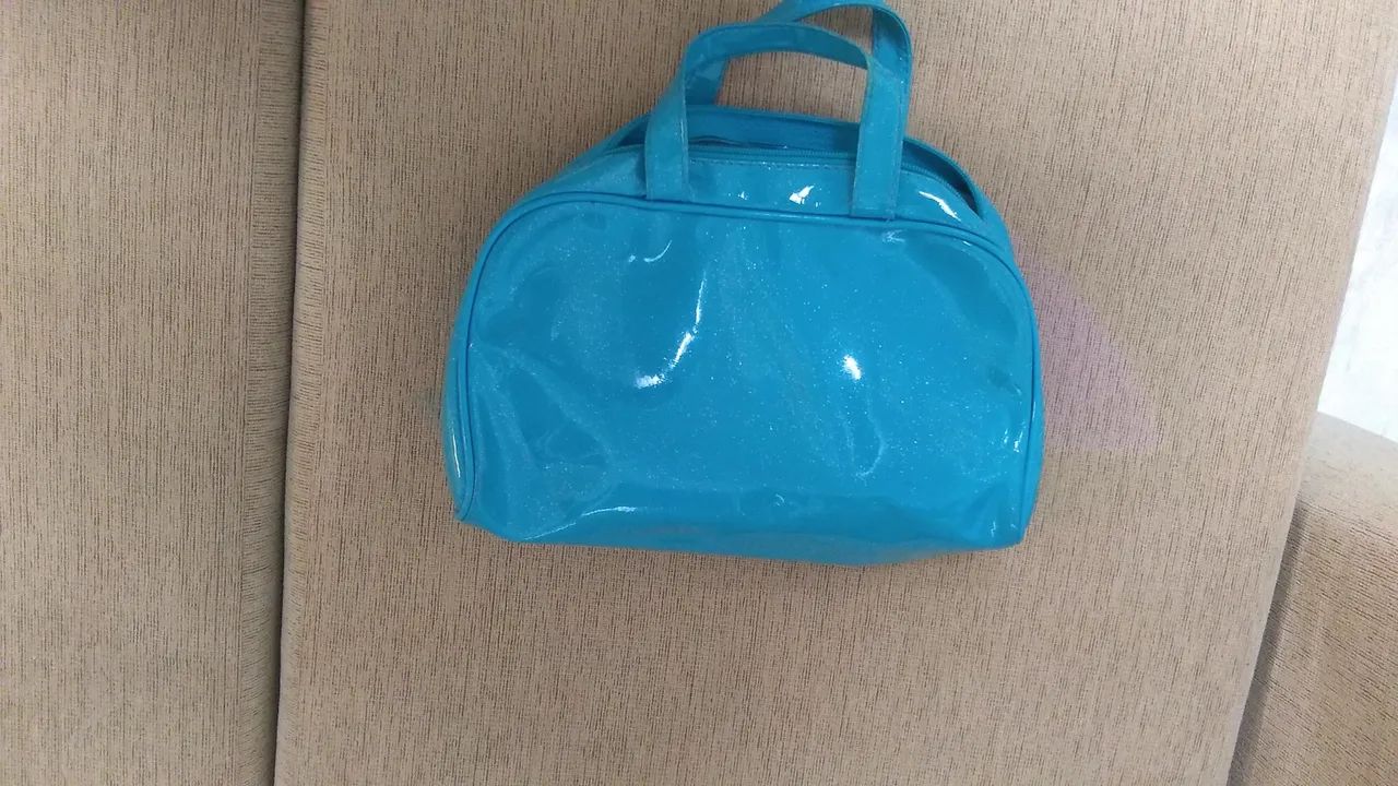Necessaire feminina  Azul Turquesa - Foto 5