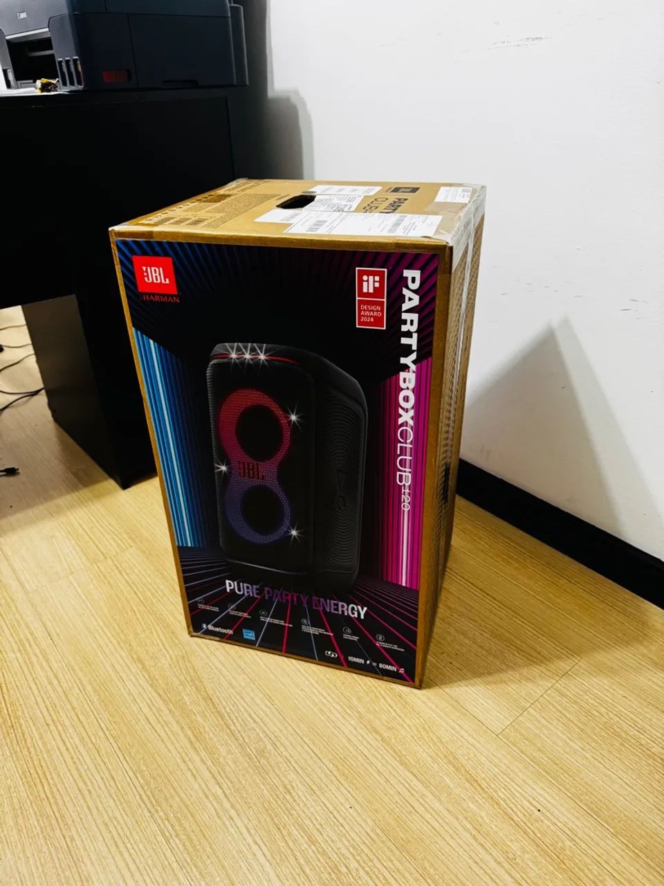 Caixa de Som Bluetooth JBL Party Box Club 120, IPX4, Show de luzes, Até 12 horas , 160W