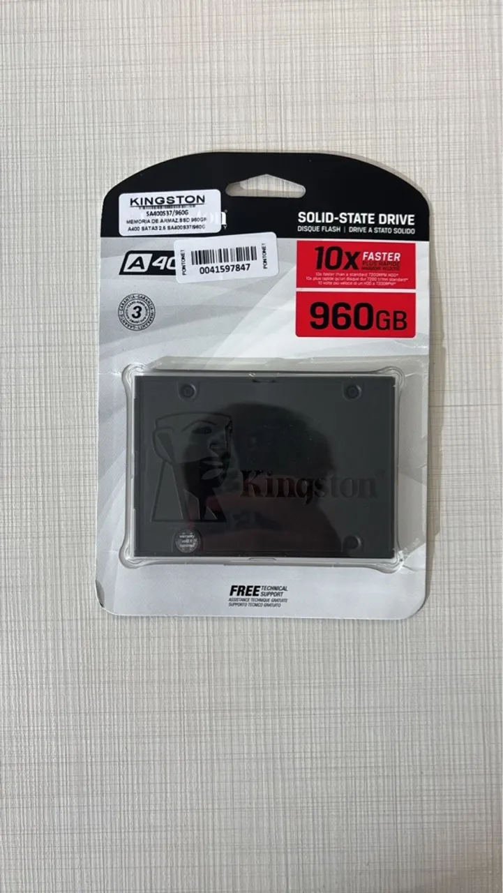 SSD Kingston A400 960GB - Novo