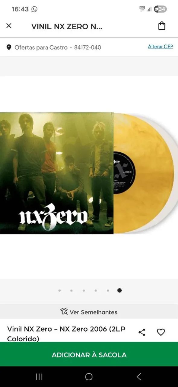 LP Vinil Nx Zero Duplo - Novo lacrado
