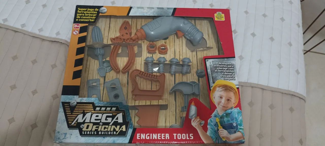 Mega Oficina - Brinquedo de ferramentas para crianças