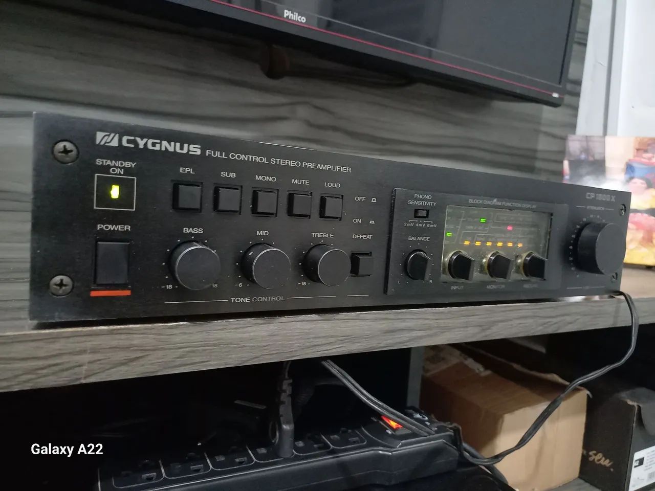 Amplificador Estéreo Cygnus CP 1800 X