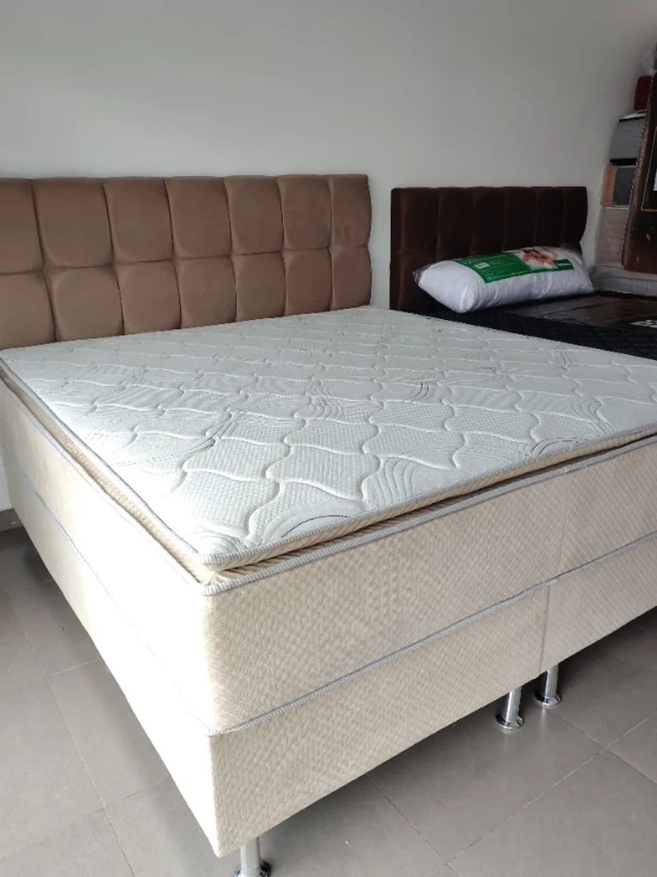 CAMA BOX QUEEN COM PILLOW TOP FRETE GRÁTIS  - Foto 5