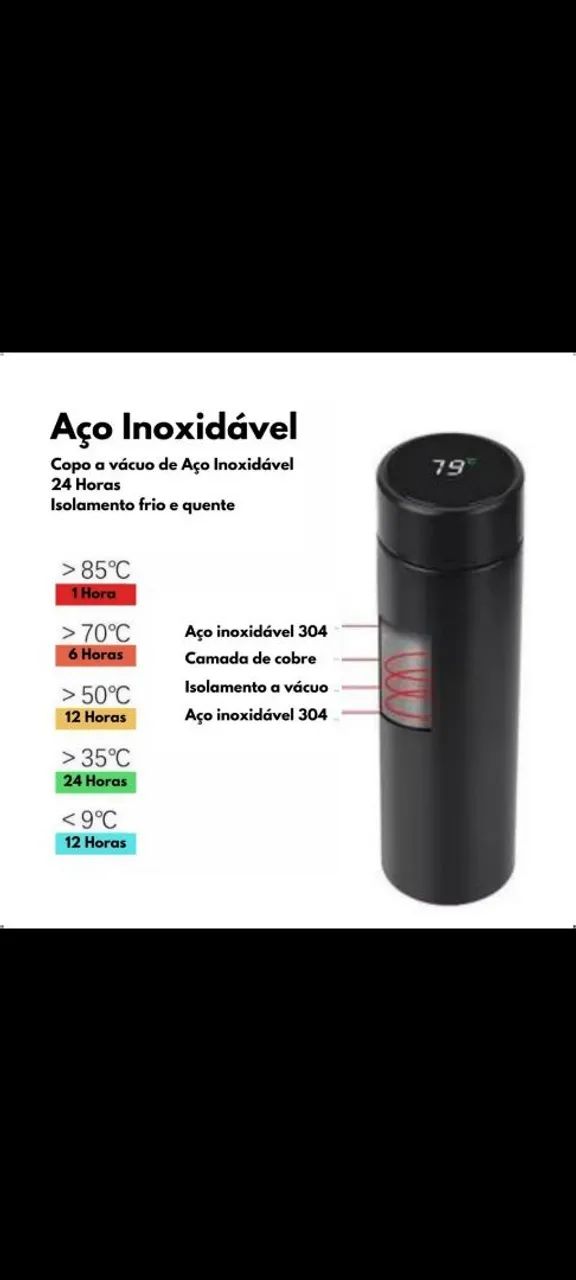 Garrafa Térmica Inteligente com Display Digital - Foto 4