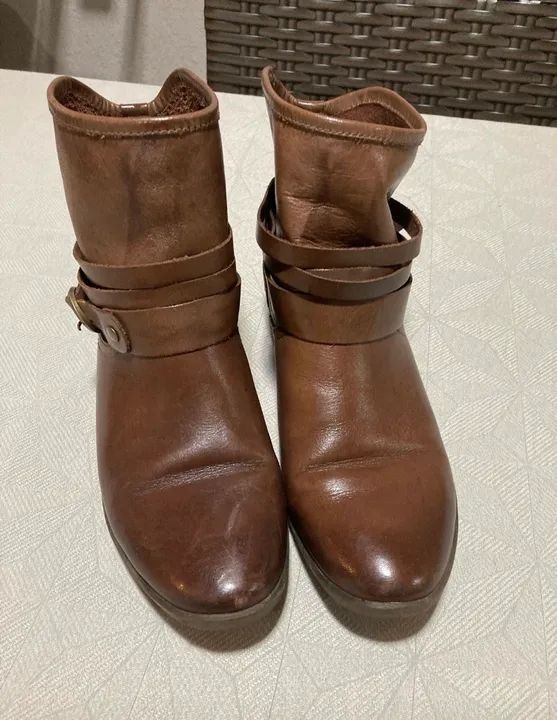 Bota de Couro Marrom - Foto 2