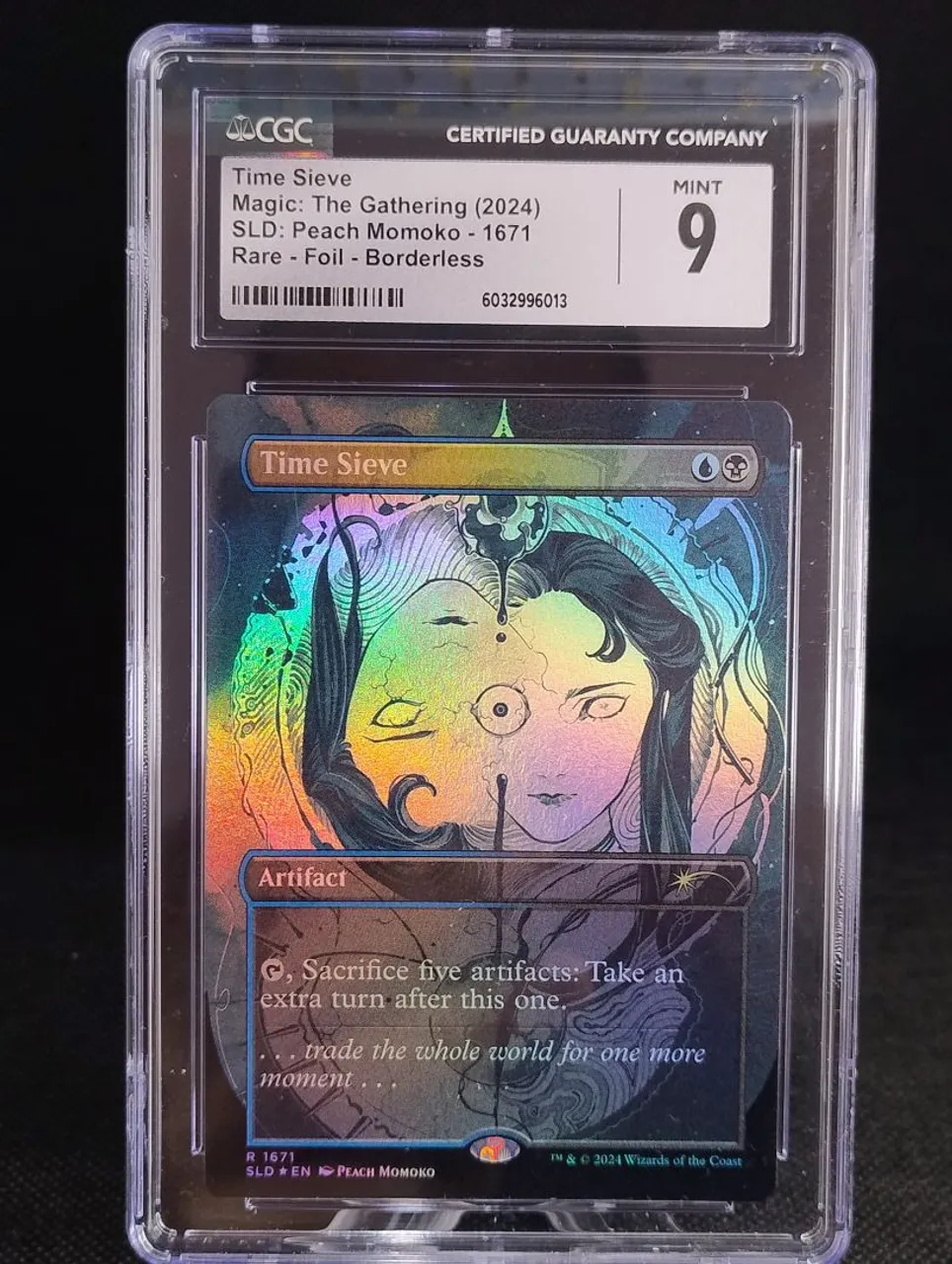 Time Walk (Carta Customizada de Metal) Magic the Gathering