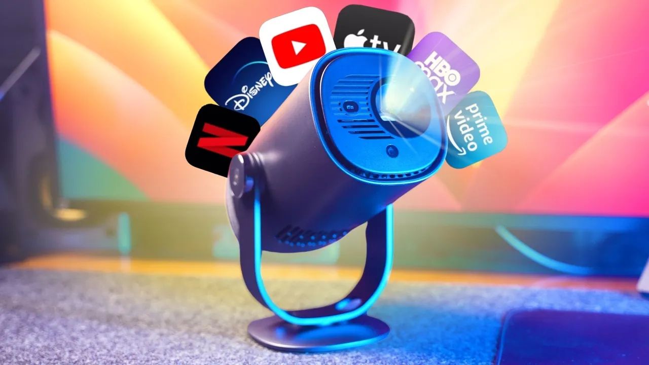 Projetor DANGBEI Freedo Google Tv + Bateria interna