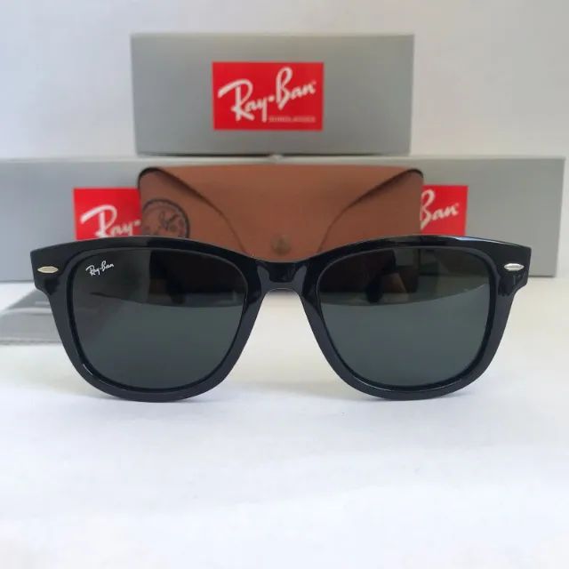 Óculos de sol ray ban wayfarer clássico brilho  - Foto 4