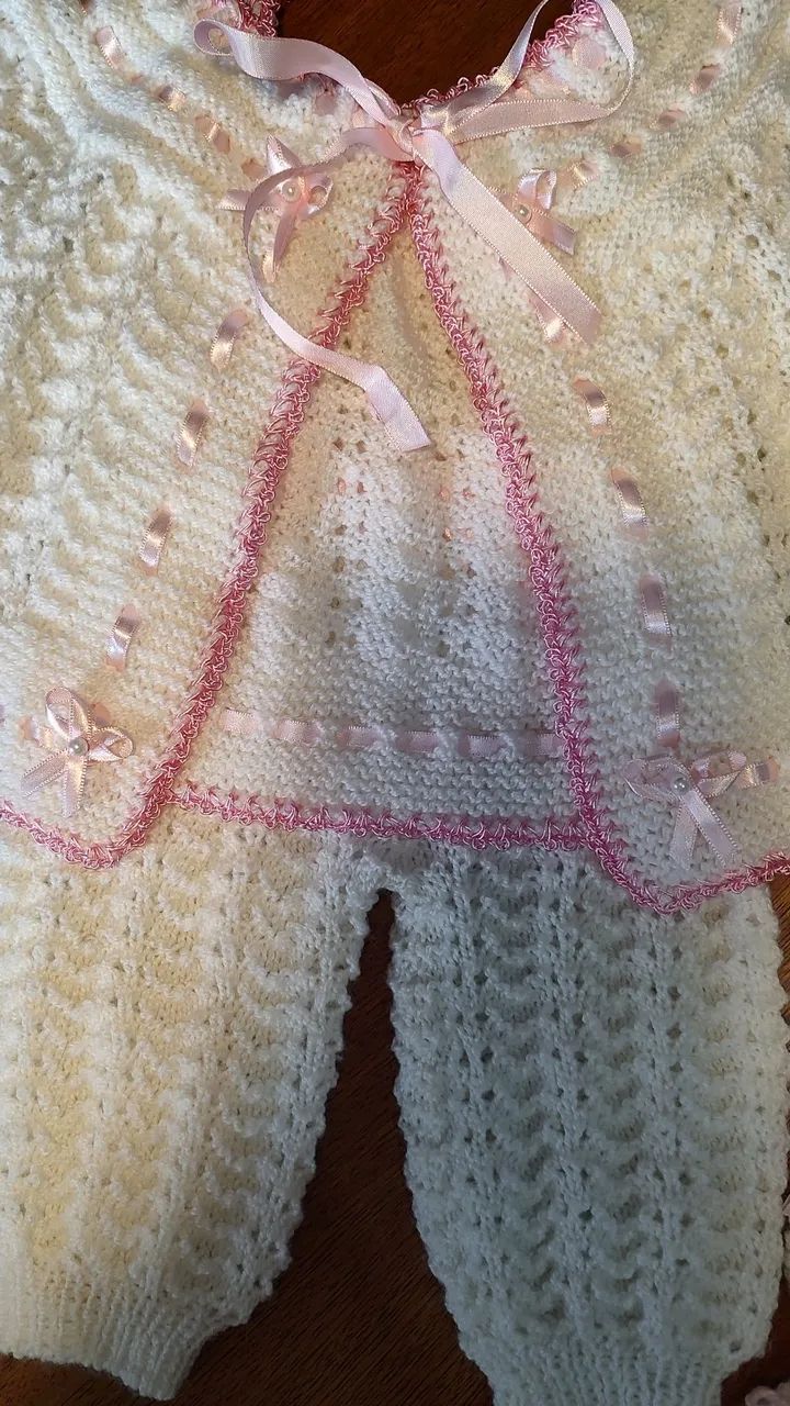 Conjunto de Tricô para Bebê - Delicado e Charmoso - Foto 5