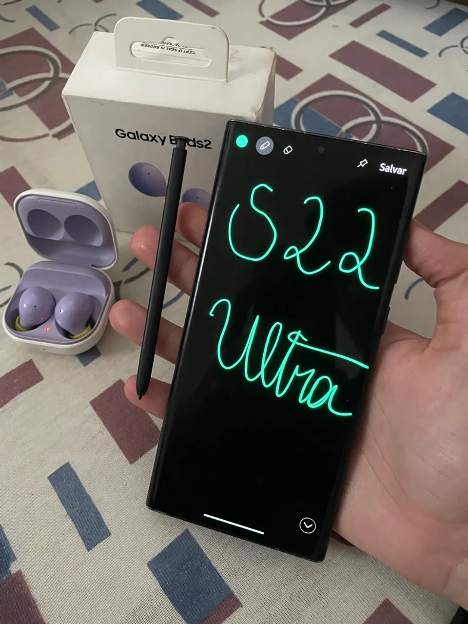 S22 Ultra + galaxy buds 2